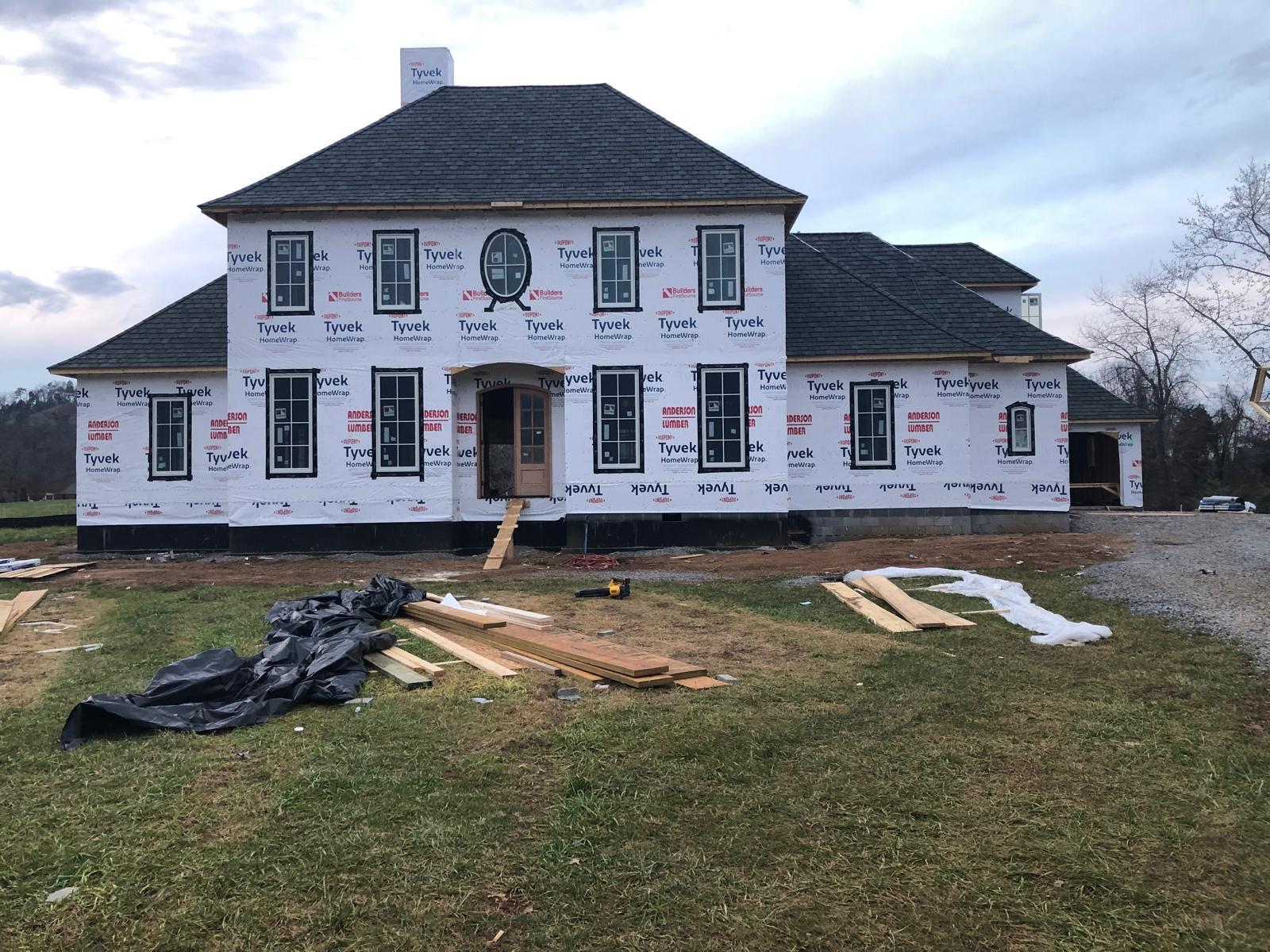 Exterior construction work