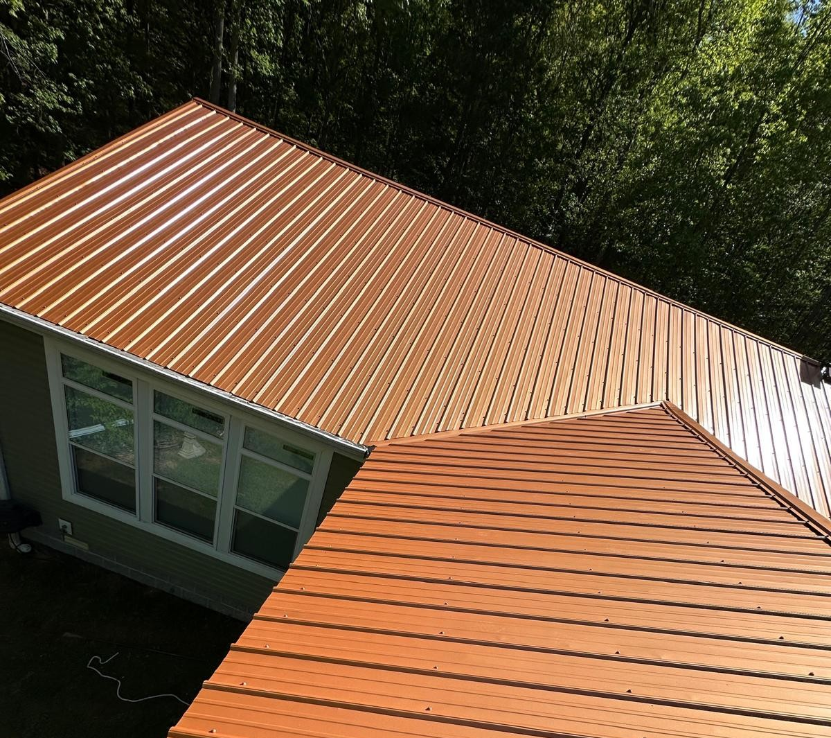 finished architectural shingle roof with clean valley and slope alignment