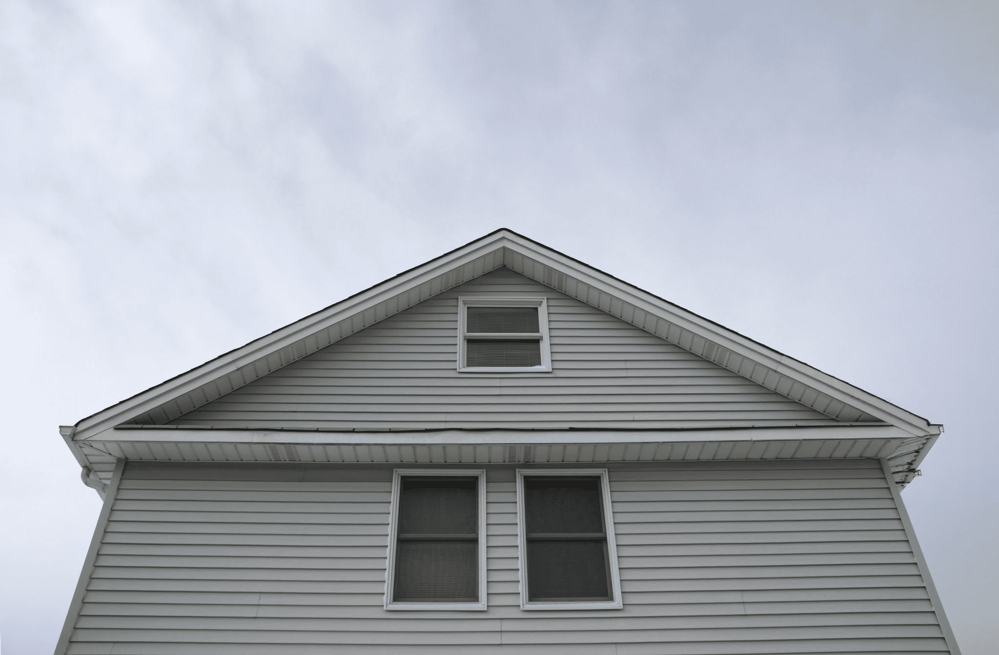 Residential property prepared for construction and exterior improvements